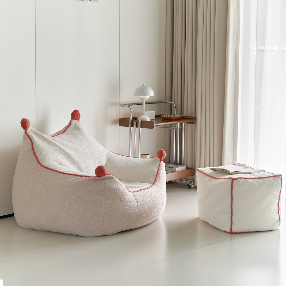 Nordic Lazy Sofa Single Backrest Tatami Balcony Leisure Small Bean Bag Creative Lounge Chair Lazy Bedroom Sofa