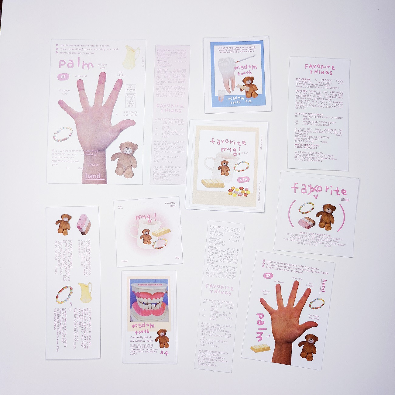 Picture of Korean Style Same Style Spot eeundorablelucy Sticker Bag Portrait Card Bag ins Style Hand Account Decoration