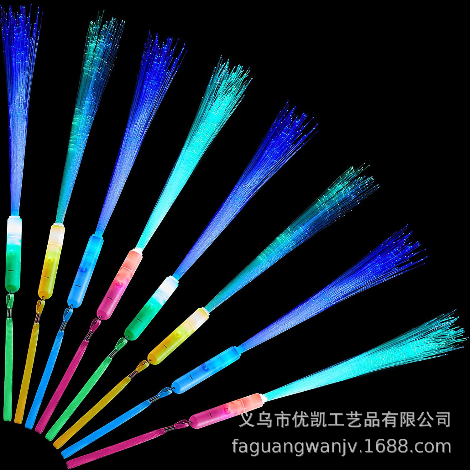 Picture of Luminous toy children's fairy stick flash stick handheld LED optical fiber glow stick color luminous stall wholesale