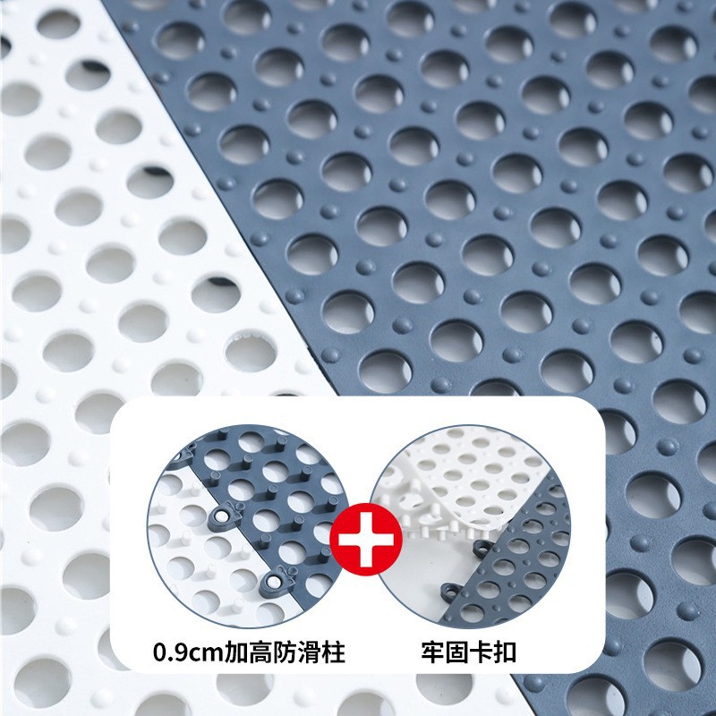 Picture of Bathroom Non-slip Floor Mat Bathroom Shower Room Foot Mat Hotel Toilet Hollow Splicing Mat Swimming Pool Drainage Mat