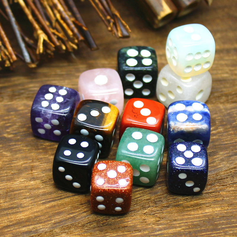 Natural stone personality creative cube crystal carving points table games dice crafts cross-border supply wholesale