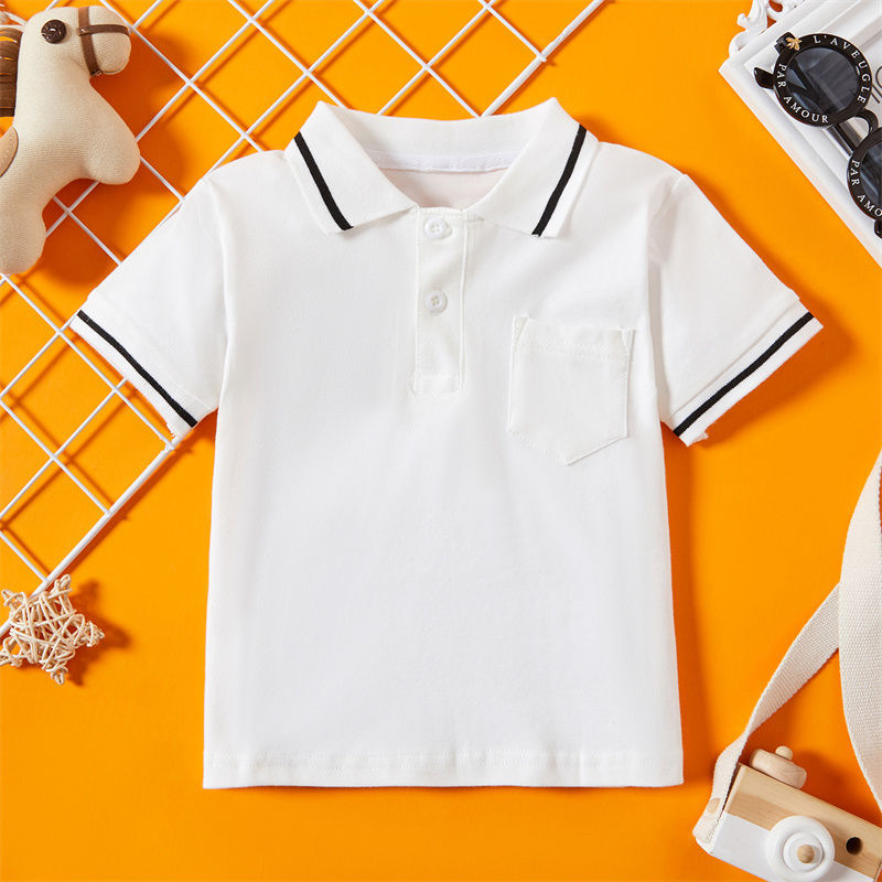 Picture of T001-black POLO short sleeve collar simple fashion comfortable Joker summer