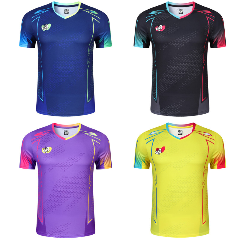 New Table Tennis Uniforms for Men and Women, Quick-Drying Breathable Competition Tops, Kidsren's Student Table Tennis Uniforms, Training Uniforms 21093