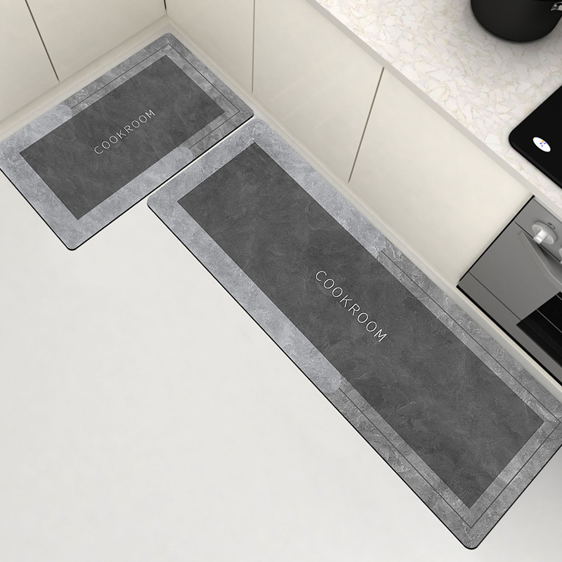 Picture of Soft Diatom Mud Kitchen Mat Oil Absorption Cleaning-Free Household Dirt-Resistant Water Absorption Wear-Resistant Soft Mat Scrub Long Mat