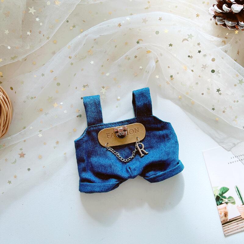 Picture of Hot selling one-shoulder bib pants 20cm cotton doll normal body fat body clothing accessories in stock