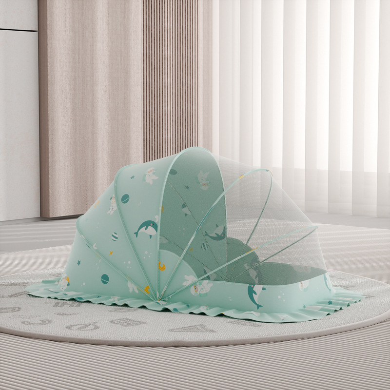 Picture of Baby Mosquito Net Cover for Crib, Baby Mosquito Protection Cover for Newborn Infants and Toddlers, Full Cover for Small Bed, Foldable and Portable