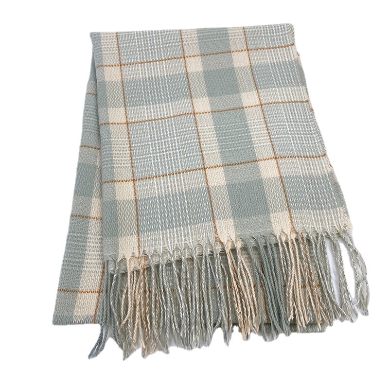 Picture of Scarf shawl ladies autumn and winter stall wholesale 2022 new Korean student Joker imitation cashmere plaid scarf