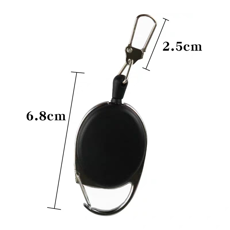 Picture of Oval outdoor solid color solid color easy pull buckle easy pull retractable buckle wire puller ID buckle anti-loss device