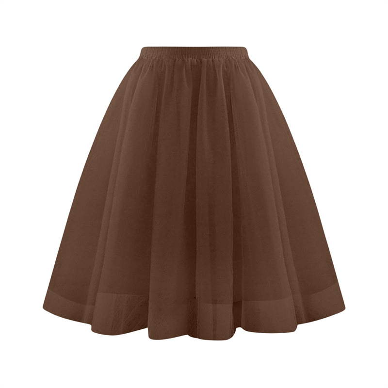 Picture of Amazon's New Skirt Women's Spring and Summer Trendy Fairy Style Large Size Mesh Tutu Skirt Large Size Slimming