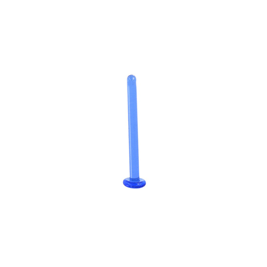 Picture of 0.8-1.6mm diameter 7-11mm length lead-free color candy color glass ear nail ear bone nail nose nail