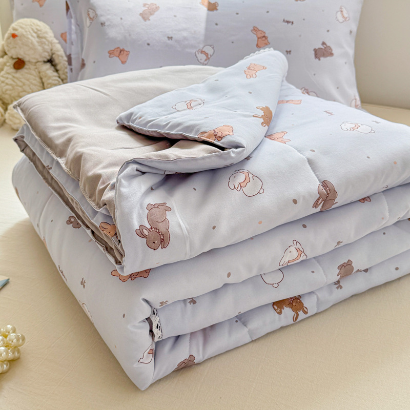Picture of Class A Maternal and Infant Grade Summer Quilt Lace Summer Cool Quilt Summer Air-conditioning Quilt Double Washed Cotton Quilt Core Children's Thin Quilt Ins
