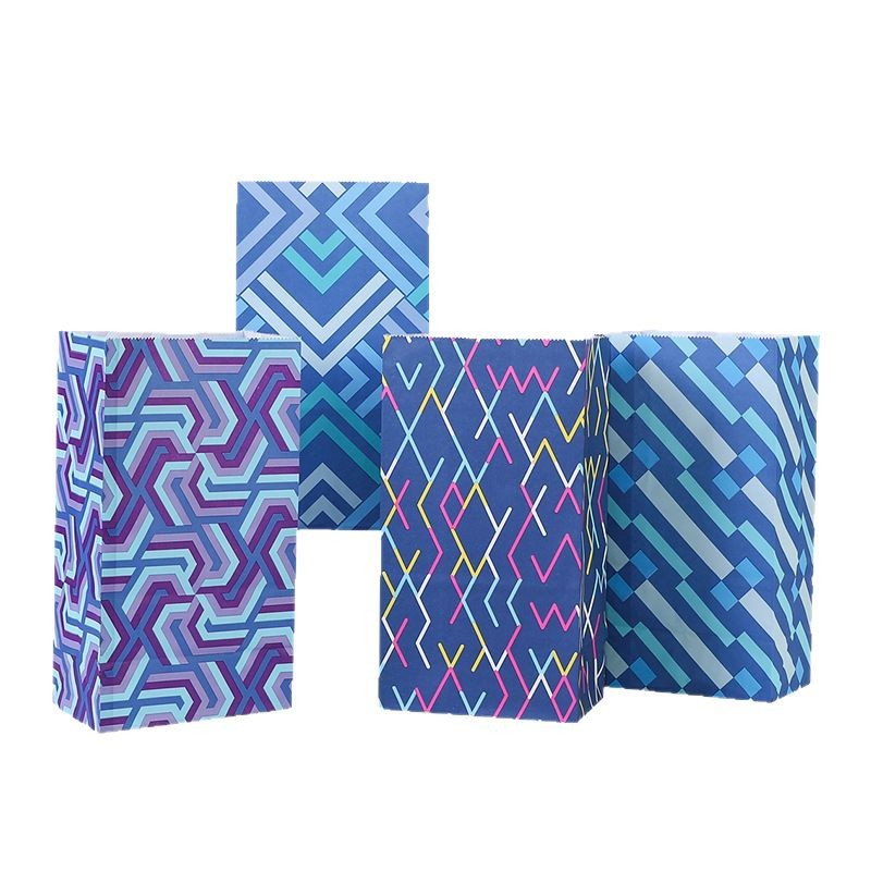 Hanukkah 4 Color 36 Cross Border Cartoon Mini small size Packaging Candy Food Kraft Paper Bag Gift Bag Square Bottom