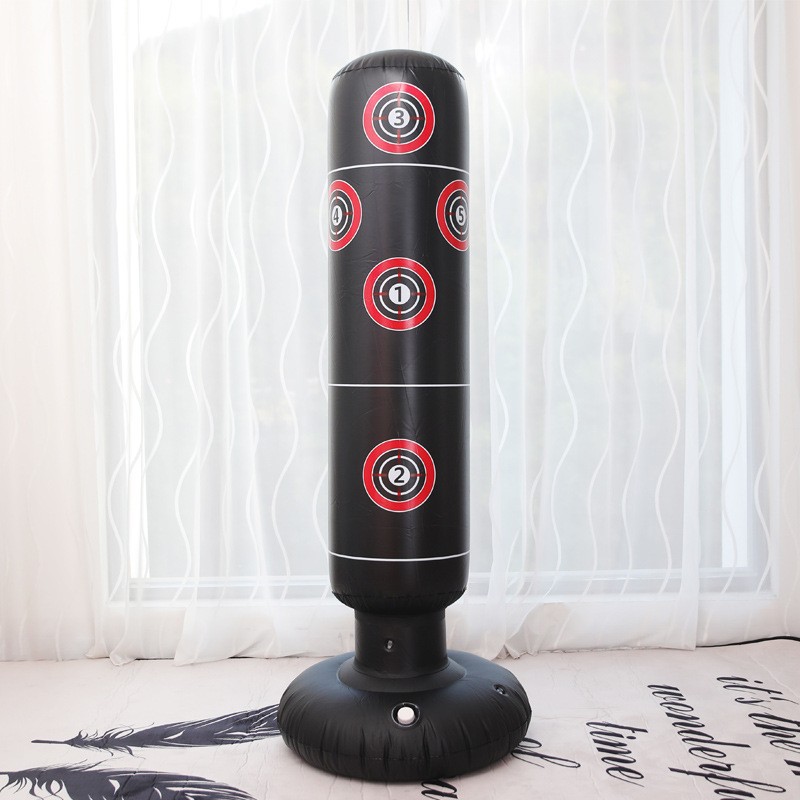 1.6 meters fitness adult children inflatable vertical boxing column tumbler inflatable sandbag sandbag anger catharsis column