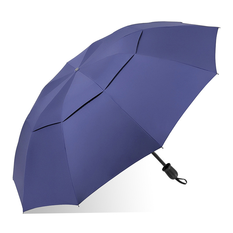 Picture of Umbrella Plus Size Three-Person Umbrella Double-Layer Windproof Vinyl Sunscreen Ten-Bone Foldableing Sunny and Rainy Dual-Use Printed Logo Sun Umbrella