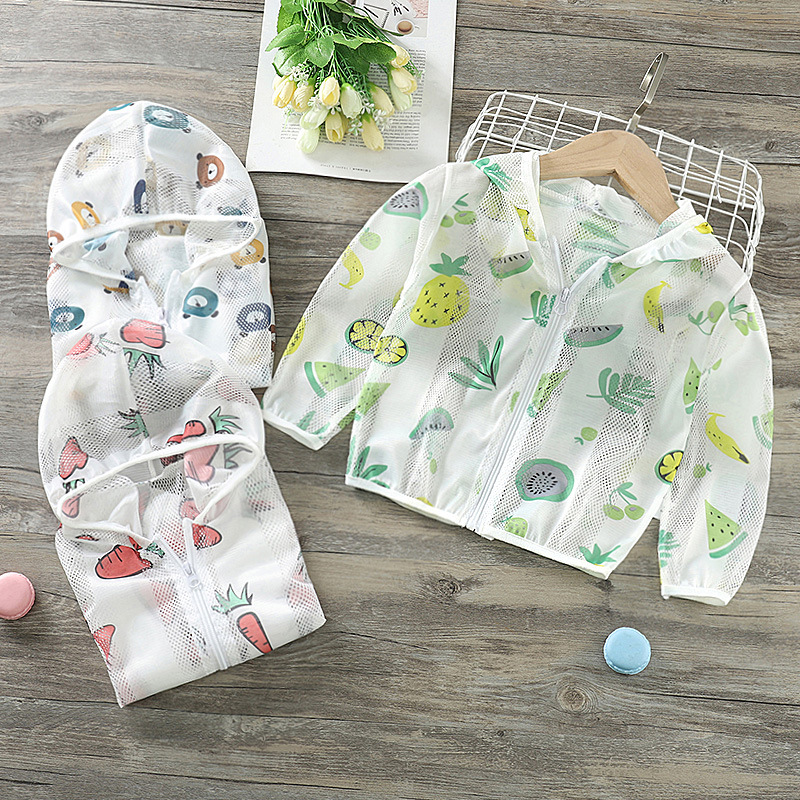 Children's Clothing, Outwears, Summer Clothes, Boys' Fashionable Girls' Baby Tops, Skin Clothes, Light Air-Conditioned Shirts, Korean Style