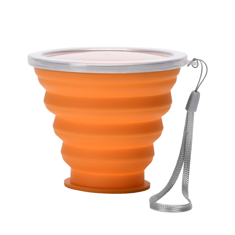 Picture of Silicone Foldable Cup, Large Diameter 320ml, Round Portable Cup, Factory Direct Sales Silicone Foldable Cup