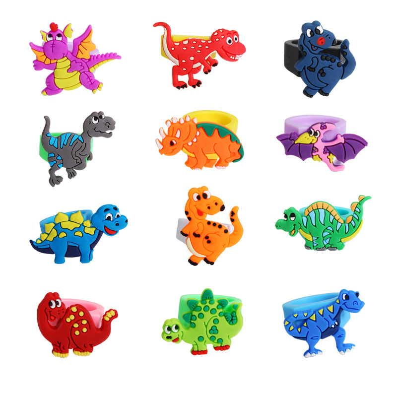 Popular Amazon Dinosaur Ring Ring Children's Cartoon Ring Small Gift Children's Jewelry Baby Ring