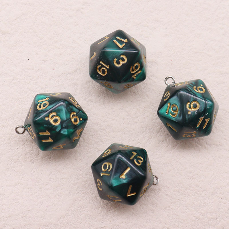 Picture of 20 Sieve Dice Transparent Solid Color Multicolor Bag Pendant Earrings Keychain DIY Accessories