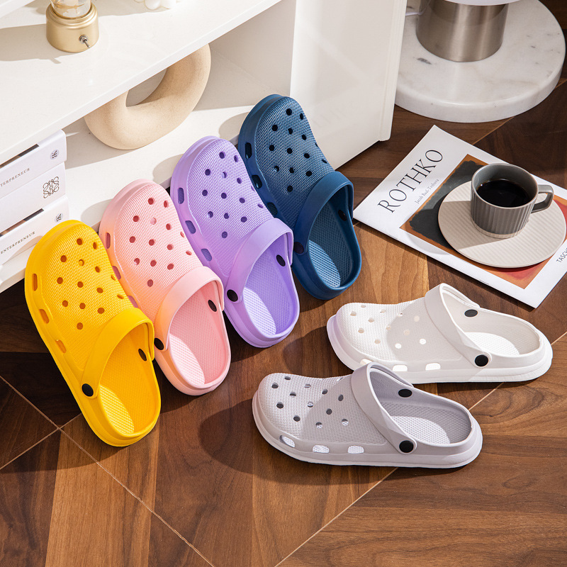 Eva Clogs for Indoor and Outdoor Use, Suitable for Rafting, Non-Slip, Waterproof, Fresh Style, Garden Slippers, Fashionable Slippers