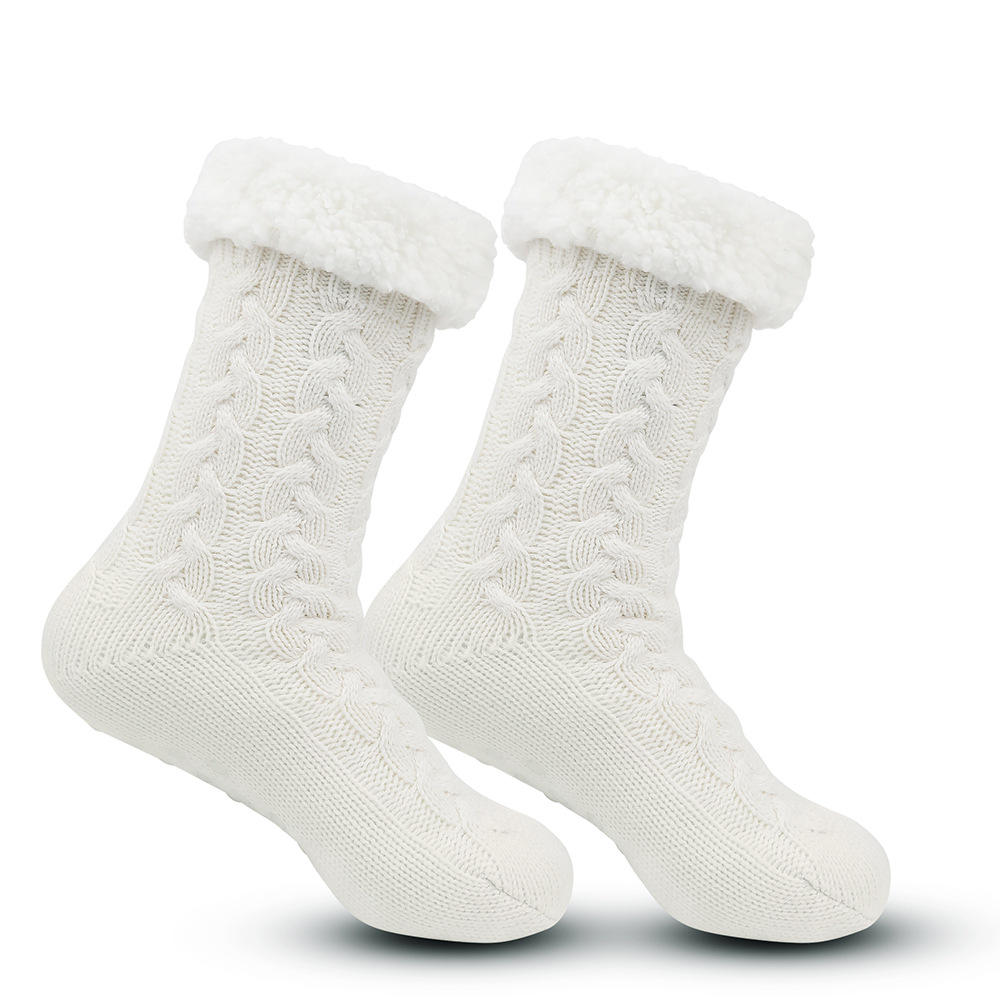 Picture of Floor Socks winter plus velvet padded warm month Slipper Socks slippers adult home Socks