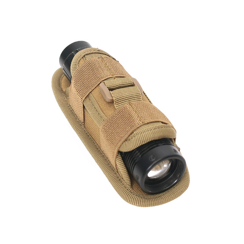 Picture of Outdoor tactical 360 degree rotating flashlight sleeve multifunctional Molle accessory flashlight nylon waist bag