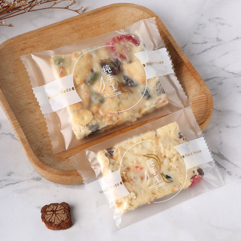 New Snowflake Pastry Packaging Bag, Hand-Baked Cookies, Milk Dates, Self-Sealing Self-Adhesive Bag, Candy Biscuit Machine Sealing Bag