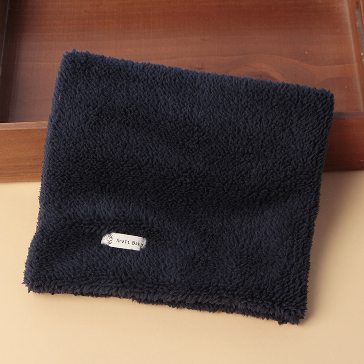 Picture of Winter New Korean Style Solid Color Children's Pullover Scarf for Boys and Girls Plush Thickened Scarf Baby Velvet Neck Sleeve