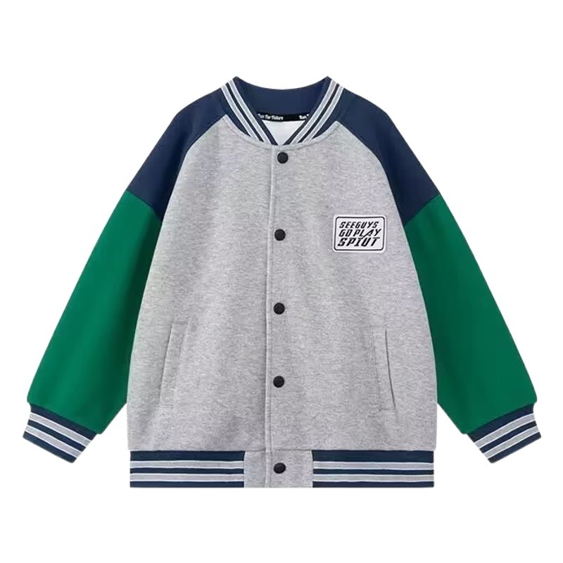 Boys' and Girls' Coat Autumn New Children's Clothing Western Style Internet Popular Autumn Baseball Suit Jacket for Boys and Girls