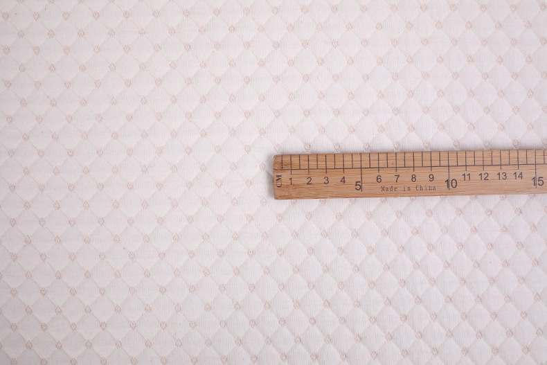Picture of 40S color cotton jacquard air layer color cotton quilted knitted fabric spring and autumn sleeping bag underwear baby quilt fabric