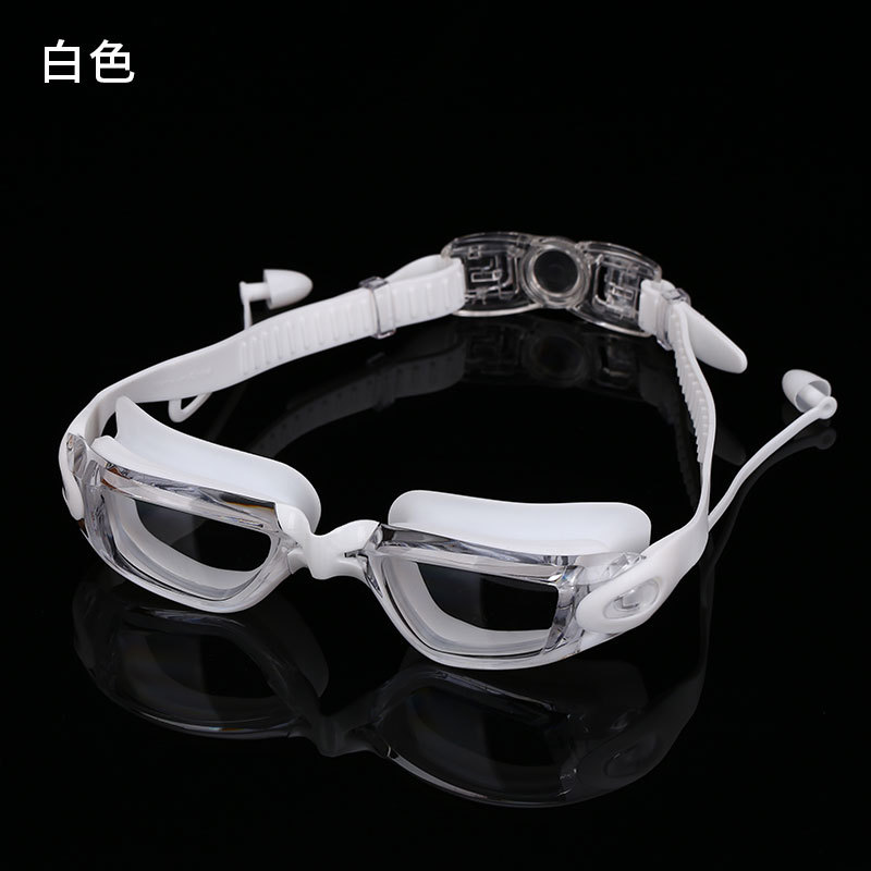Picture of OCORT adult anti-fog silicone flat goggles HD vision waterproof cross-border men's and women's swimming glasses wholesale