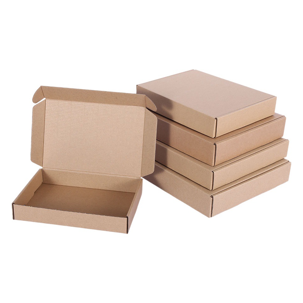 Extra Hard Airplane Box Square Packaging Box E-Commerce Packaging Express Box Corrugated Kraft Paper Box Anti-Pressure Spot Wholesale