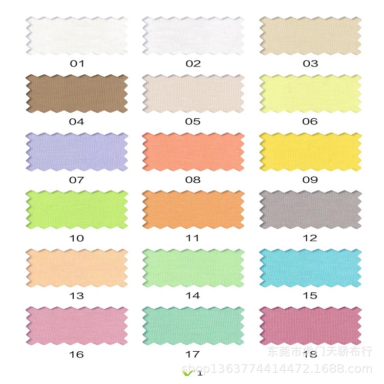 Knitted polyester cotton single-sided Jersey 170g CVC single-sided simple cotton casual T-shirt retro knitted base shirt