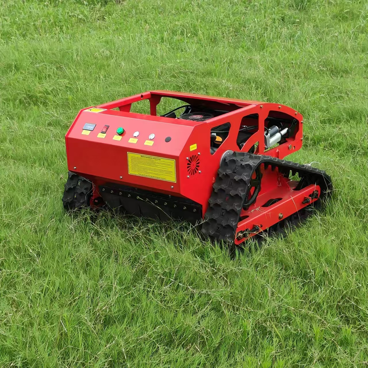 Source manufacturers intelligent remote control lawn mower 550 type park greening lawn mower orchard crawler lawn mower