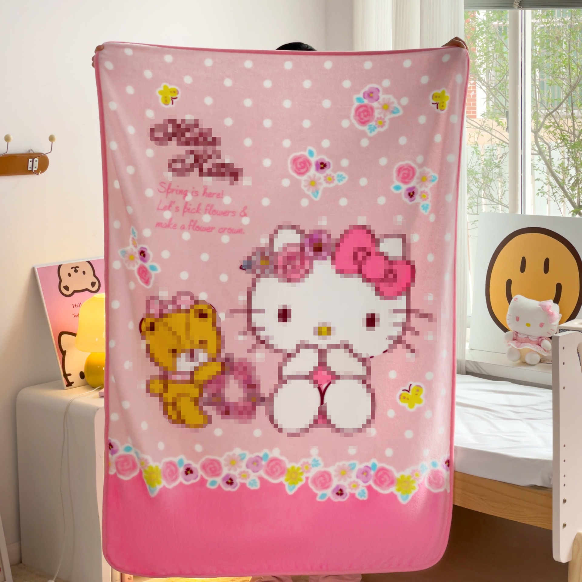 Picture of Children's Blanket Kindergarten Spring and Autumn Baby Coral Fleece Blanket Spring and Summer Single Layer Thin Blanket Office Nap