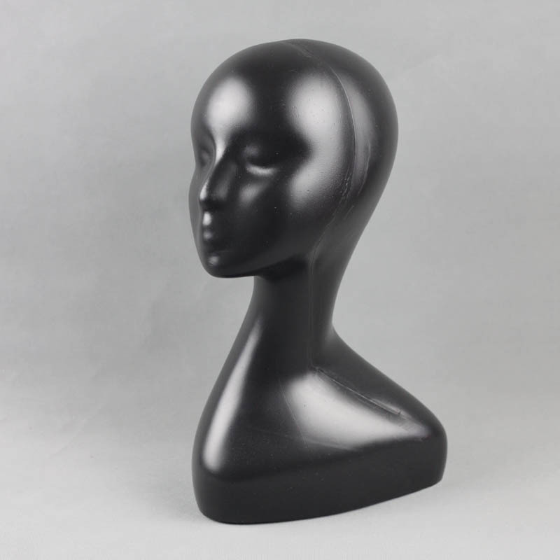 Picture of Plastic female model head dummy head female head model display silk scarf head model abstract head wig hat scarf display stand