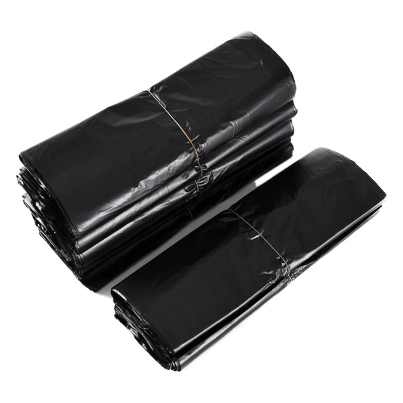 Garbage bag portable household kitchen disposable vest bag large thick black plastic bag convenient bag wholesale