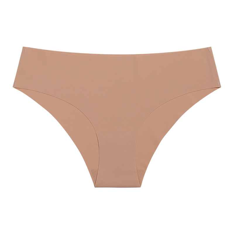 Picture of European and American Cross-border Pregnant Women's plus size Traceless Women's Underwear Class A Ice Silk Breathable Sports Low Waist Naked Briefs for Women