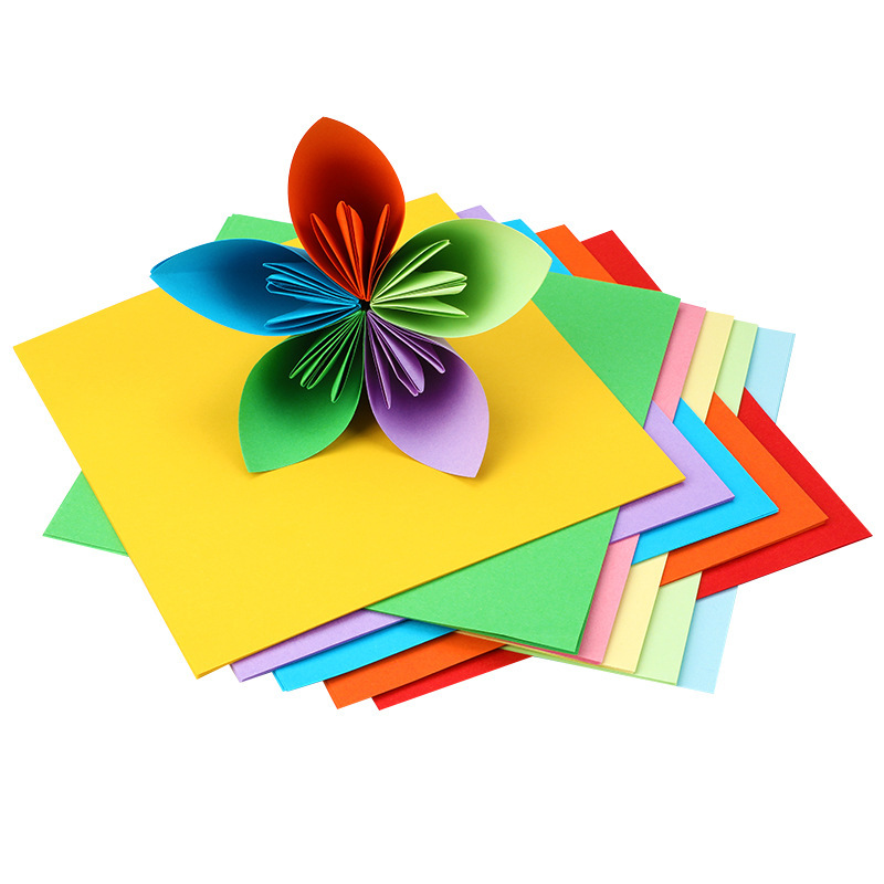 Picture of In stock wholesale 15cm square handmade paper folding special color paper cutting kindergarten color paper crane color paper