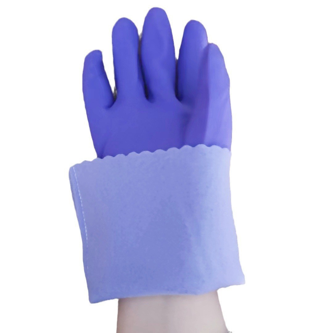 Picture of Household fleece-lined warm gloves xinhuailei flocking integrated kitchen home cleaning car brush household gloves