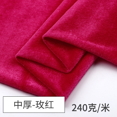 Picture of Golden Velvet Fabric Thickened Black Red Flannel Display Cloth Curtain Stall Stall Fabric Tablecloth Head