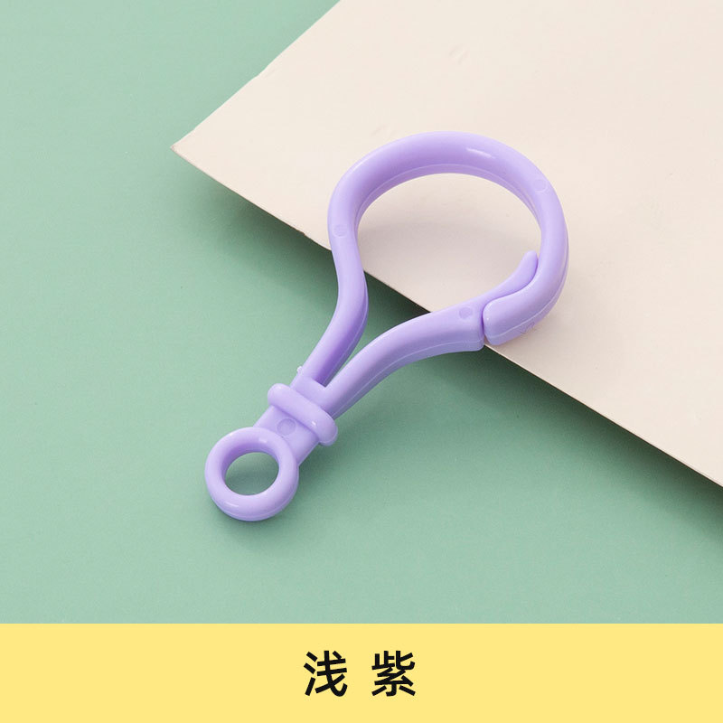 Picture of diy jewelry accessories color bulb button doll key chain plastic lobster buckle bag buckle acrylic hook buckle