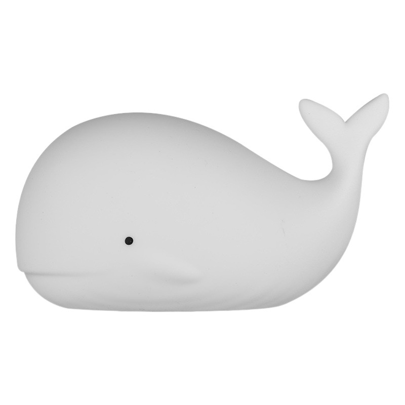 Creative night light new LED colorful light USB charging whale silicone light Pat Light with sleeping light atmosphere light