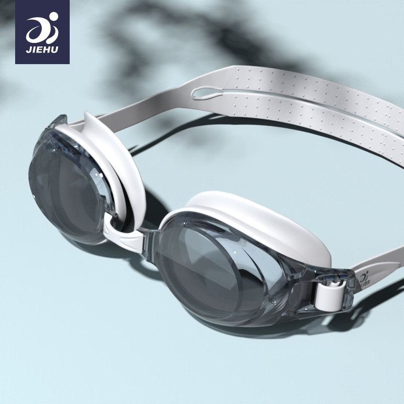 Picture of Swimming goggles HD waterproof anti-fog flat light myopia swimming glasses men and women adult eye protection swimming goggles factory wholesale