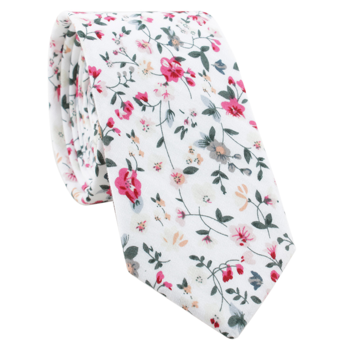 Picture of Cotton tie men's printed fashion casual flower cotton narrow tie AliExpress tie cross-border e-commerce supplier