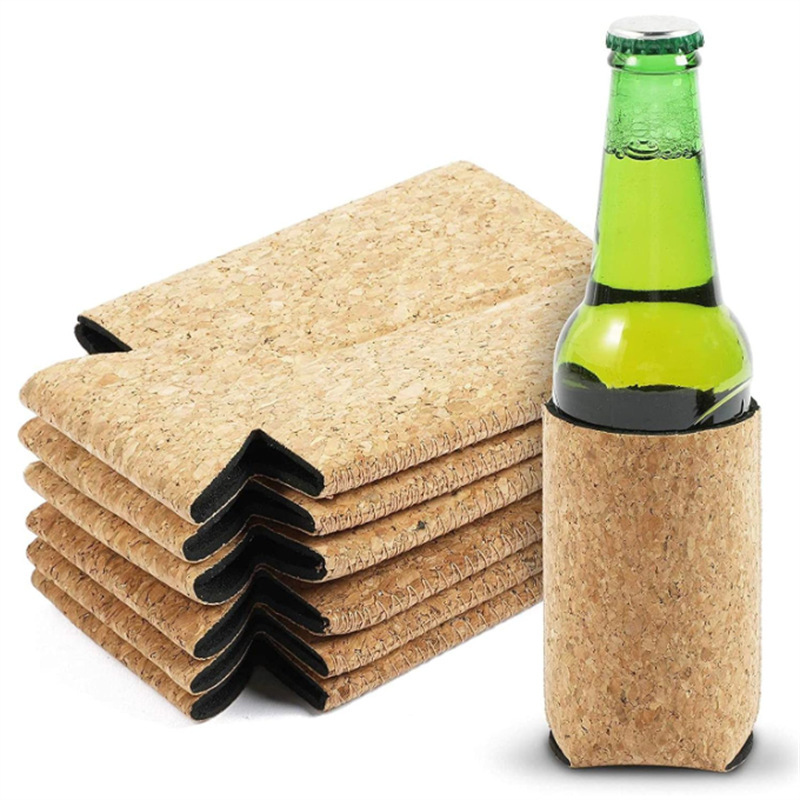 Picture of Ready-Made Heat-Insulating and Anti-Scalding Cork Can Sleeve, Anti-Fall, Simple Design, for 330ml Cola Bottles