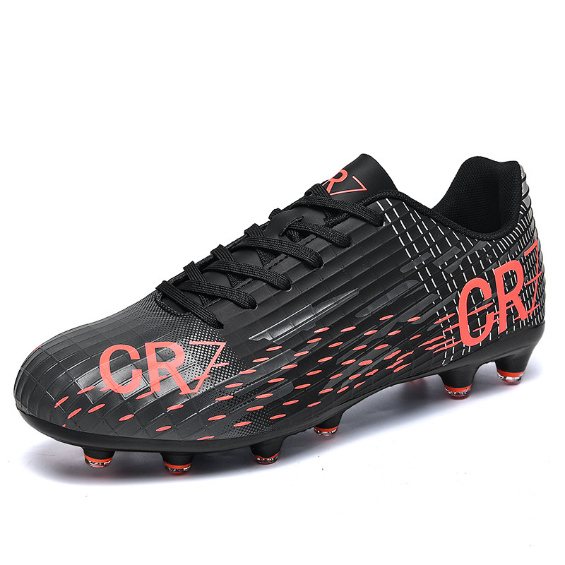 New Cross-Border Ag Long Spike Grass 2025 Football Shoes New Pink Men's Cross-Border Low-Top Wholesale Youth Students