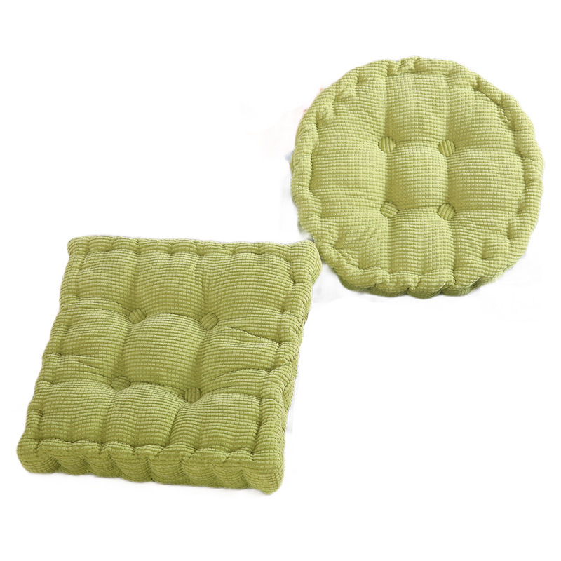 Picture of Manufacturer Wholesale Solid Color Corduroy Corn Kernel Cushions Japanese Square Round Chair Cushions Student Chair Cushions Futon