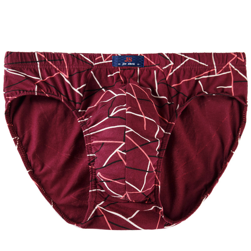 Picture of Factory wholesale middle-aged cotton underwear men's underwear breathable briefs large size fat guy waist underwear head