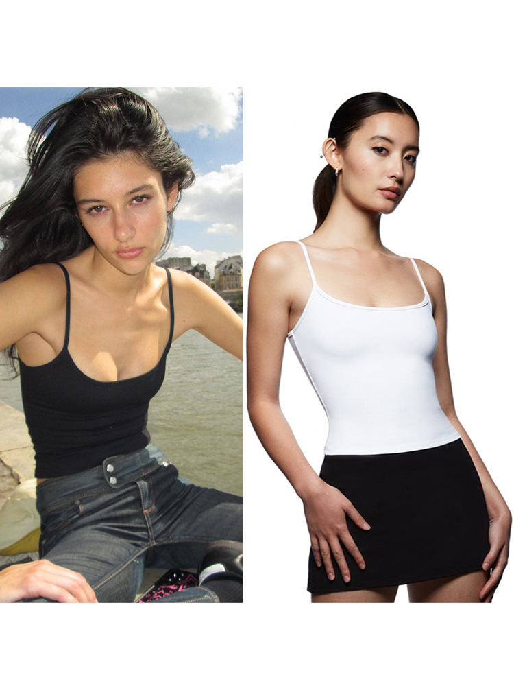 Picture of Spot Tankair Sexy Basic Elastic Quick-Drying Top Running Fitness Vest with Bottoming Shirt with Small Suspbottomers