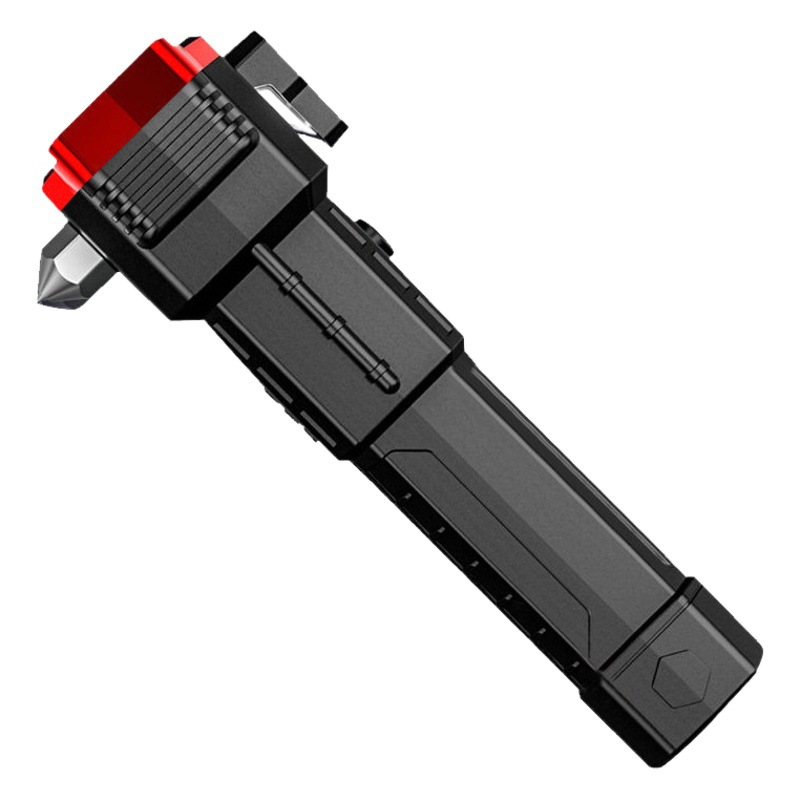 Car safety hammer multi-function charging treasure work light emergency fire self-rescue broken window outdoor self-defense flashlight